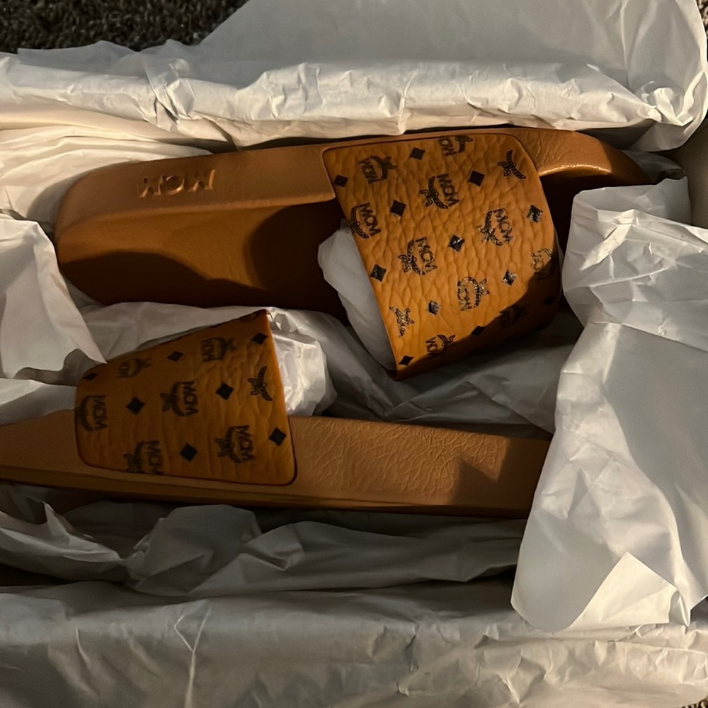 100% authentic MCM women slides
